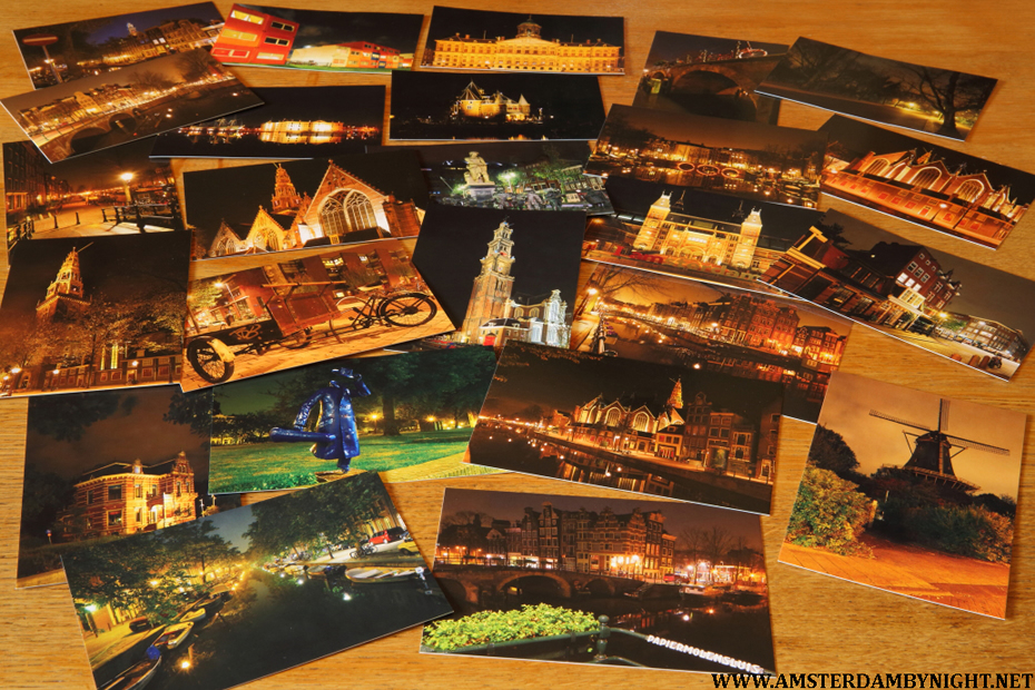 Amsterdam Night postcards amsterdambynight